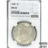Image 1 : 1890 Morgan Silver Dollar NGC MS62