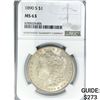 Image 1 : 1890-S Morgan Silver Dollar NGC MS63
