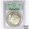 Image 1 : 1883-CC Morgan Silver Dollar PCGS MS63