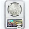 Image 2 : 1892 Morgan Silver Dollar NGC MS61