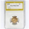Image 1 : 1909 Wheat Cent PGA PR66 RED