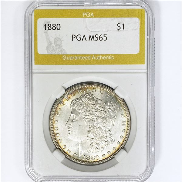 1880 Morgan Silver Dollar PGA MS65