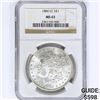 Image 1 : 1884-CC Morgan Silver Dollar NGC MS63