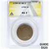 Image 1 : 1794 Large Cent ANACS AG3