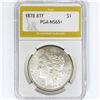 Image 1 : 1878 8TF Morgan Silver Dollar PGA MS65+