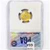 Image 2 : 1861 $2.50 Gold Quarter Eagle PGA MS67 New Rev.