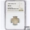 Image 1 : 1883 Shield Nickel NGC MS66