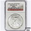 Image 1 : 2011 American Silver Eagle NGC MS70 25th Ann