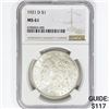 Image 1 : 1921-D Morgan Silver Dollar NGC MS61