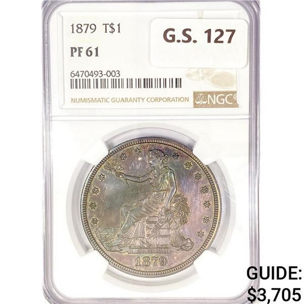 1879 Silver Trade Dollar NGC PF61