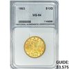 Image 1 : 1893 $10 Gold Eagle NNC MS64