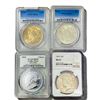 Image 1 : 1922-2018 Varied Silver Coinage PCGS/NGC MS (4 Coi