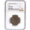 Image 1 : 1842 Large Cent NGC AU50 BN, Lg Dt, N-8