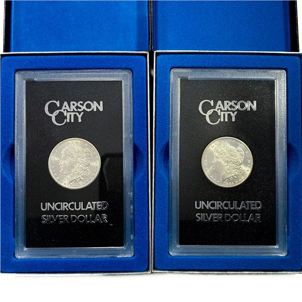1883-CC Morgan Silver Dollars GSA (2 Coins)