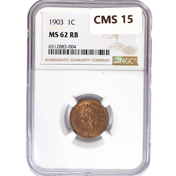 1903 Indian Head Cent NGC MS62 RB