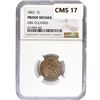 Image 1 : 1863 Indian Head Cent NGC PROOF Obv Cleaned