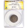 Image 1 : 1806 Draped Bust Half Cent ANACS EF45 Lg 6 Stem C-