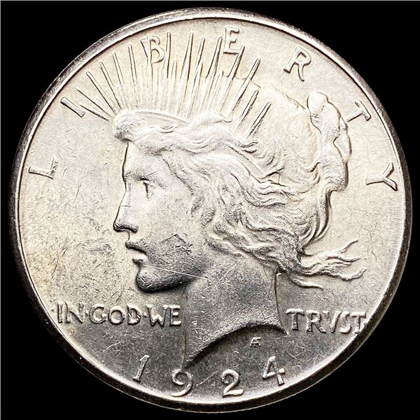 1924-S Silver Peace Dollar CLOSELY UNCIRCULATED