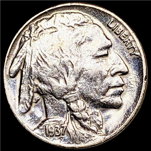 1937-D 3-Leg Buffalo Nickel ABOUT UNCIRCULATED