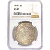 Image 1 : 1878-S Morgan Silver Dollar NGC MS63