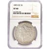 Image 1 : 1893-CC Morgan Silver Dollar NGC XF40