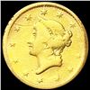 Image 1 : 1853 Rare Gold Dollar NICELY CIRCULATED