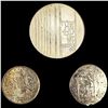 Image 1 : (3) 1971 Varied Arabic Silver Coins UNCIRCULATED