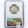 Image 2 : 1932 Washington Silver Quarter NGC MS63 FS-101,