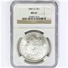 Image 1 : 1883-CC Morgan Silver Dollar NGC MS63