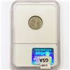 Image 2 : 1867 Nickel Three Cent NGC MS64