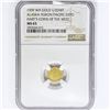 Image 1 : 1909 WA 1/2DWT Alaska Gold NGC MS65