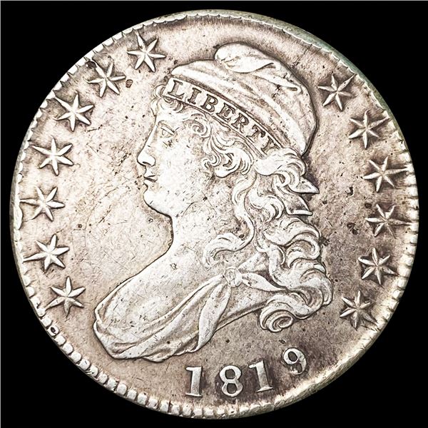1819 Capped Bust Half Dollar NEARLY UNCIRCULATED