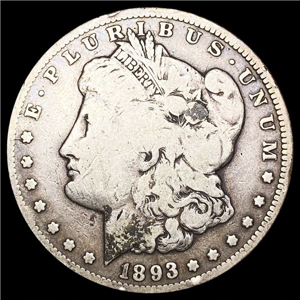 1893-CC Morgan Silver Dollar NICELY CIRCULATED