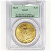Image 1 : 1925 $20 Gold Double Eagle PCGS MS62
