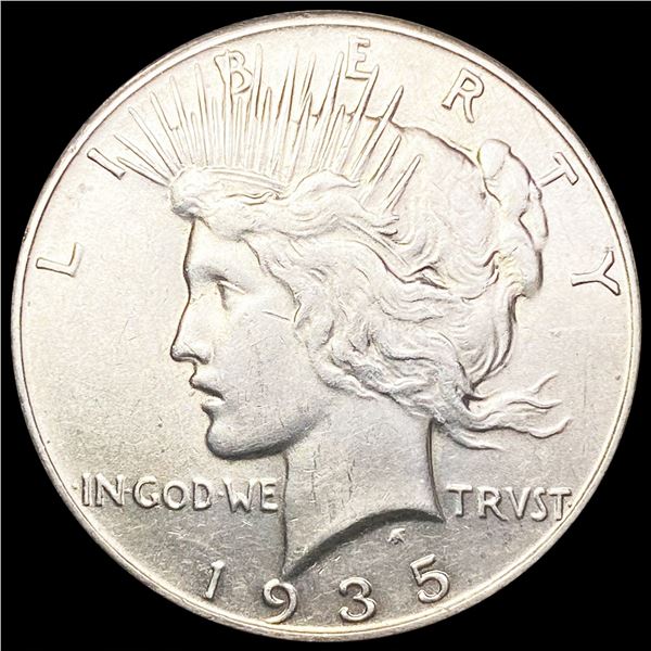 1935 Silver Peace Dollar CLOSELY UNCIRCULATED