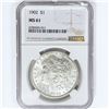 Image 1 : 1902 Morgan Silver Dollar NGC MS61