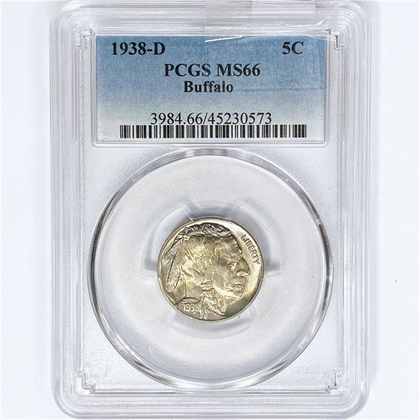 1938-D Buffalo Nickel PCGS MS66