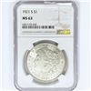 Image 1 : 1921-S Morgan Silver Dollar NGC MS63