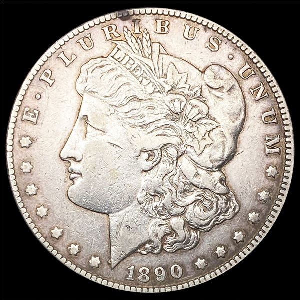 1890-CC Morgan Silver Dollar NEARLY UNCIRCULATED