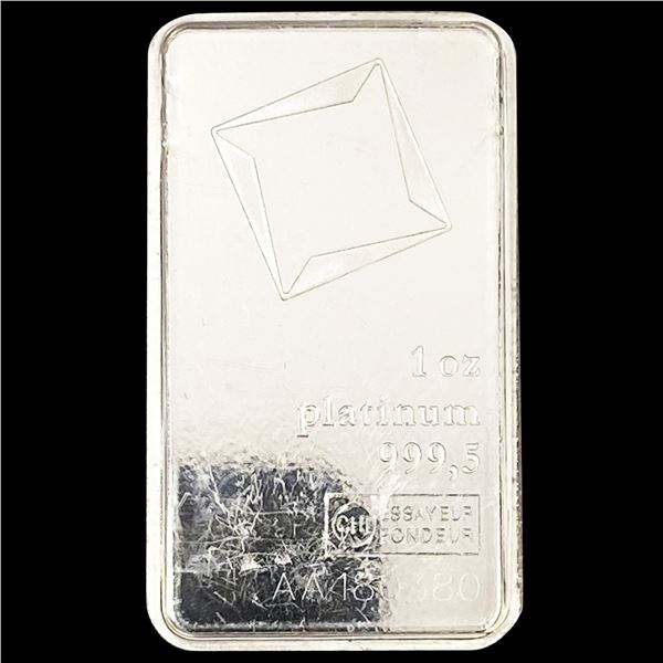 Valvambi 1oz Platinum Bar UNCIRCULATED