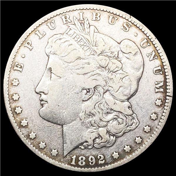 1892-CC Morgan Silver Dollar ABOUT UNCIRCULATED