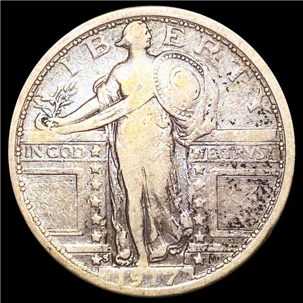 1917-S Standing Liberty Quarter NICELY CIRCULATED