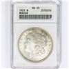 Image 1 : 1921 Morgan Silver Dollar ANACS MS65