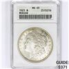 Image 3 : 1921 Morgan Silver Dollar ANACS MS65
