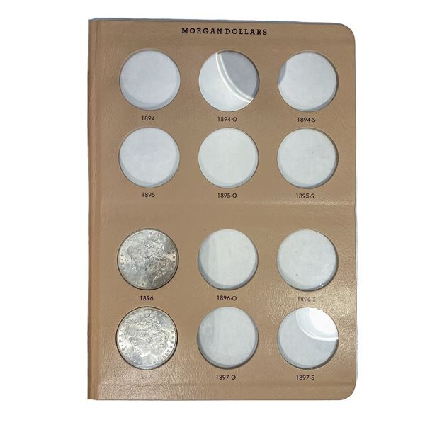 1896-1921 Morgan Silver Dollar Book (8 Coins)