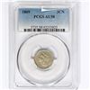 Image 1 : 1869 Nickel Three Cent PCGS AU58