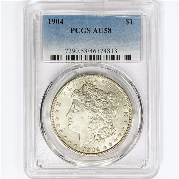 1904 Morgan Silver Dollar PCGS AU58