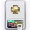 Image 2 : 2019-W $5 8.36g Apollo 11 Gold NGC MS70 50th Ann