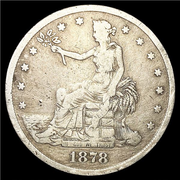 1878-S Silver Trade Dollar NICELY CIRCULATED