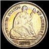 Image 1 : 1872 Seated Liberty Half Dime CLOSELY